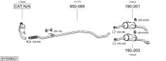 BOSAL SYS09021 — Выхлопная система в сборе