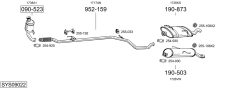 BOSAL SYS09022 — Выхлопная система в сборе