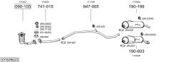 BOSAL SYS09023 — Выхлопная система в сборе