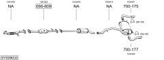 BOSAL SYS09033 — Выхлопная система в сборе