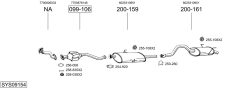 BOSAL SYS09154 — Sistem de evacuare complet