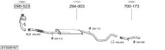BOSAL SYS09167 — Выхлопная система в сборе