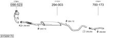 BOSAL SYS09170 — Выхлопная система в сборе