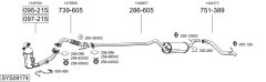 BOSAL SYS09174 — Sistem de evacuare complet