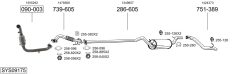 BOSAL SYS09175 — Sistem de evacuare complet