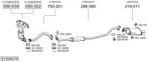 BOSAL SYS09279 — Sistem de evacuare complet