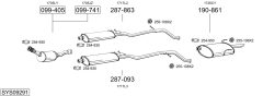 BOSAL SYS09291 — Sistem de evacuare complet