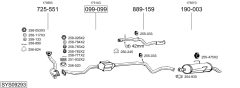 BOSAL SYS09293 — Sistem de evacuare complet