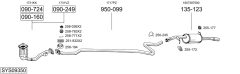 BOSAL SYS09350 — Sistem de evacuare complet