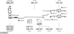 BOSAL SYS09351 — Sistem de evacuare complet