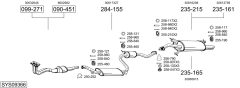 BOSAL SYS09366 — Sistem de evacuare complet