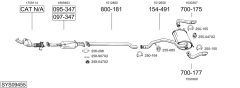 BOSAL SYS09455 — Выхлопная система в сборе