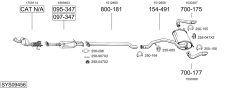 BOSAL SYS09456 — Выхлопная система в сборе