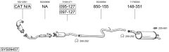 BOSAL SYS09457 — Выхлопная система в сборе