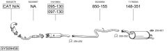 BOSAL SYS09458 — Выхлопная система в сборе