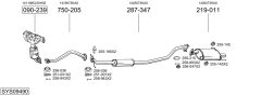 BOSAL SYS09490 — Sistem de evacuare complet