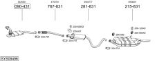BOSAL SYS09496 — Выхлопная система в сборе