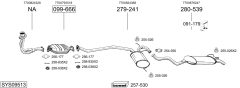 BOSAL SYS09513 — Sistem de evacuare complet