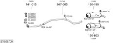 BOSAL SYS09700 — Выхлопная система в сборе
