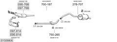 BOSAL SYS09806 — Выхлопная система в сборе