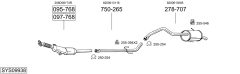 BOSAL SYS09938 — Выхлопная система в сборе