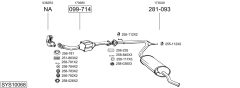 BOSAL SYS10068 — Sistem de evacuare complet