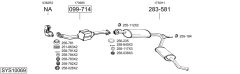 BOSAL SYS10069 — Sistem de evacuare complet