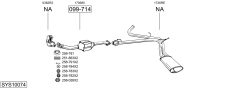 BOSAL SYS10074 — Sistem de evacuare complet