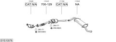 BOSAL SYS10076 — Выхлопная система в сборе