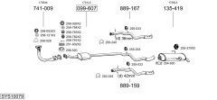 BOSAL SYS10079 — Sistem de evacuare complet