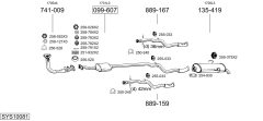 BOSAL SYS10081 — Sistem de evacuare complet
