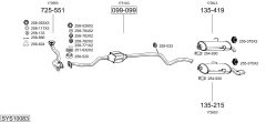 BOSAL SYS10083 — Sistem de evacuare complet