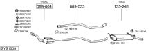 BOSAL SYS10091 — Sistem de evacuare complet