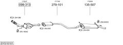 BOSAL SYS10101 — Sistem de evacuare complet
