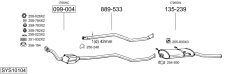 BOSAL SYS10104 — Sistem de evacuare complet
