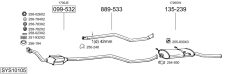 BOSAL SYS10105 — Sistem de evacuare complet