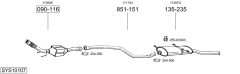 BOSAL SYS10107 — Sistem de evacuare complet