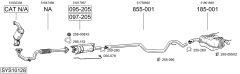 BOSAL SYS10128 — Выхлопная система в сборе