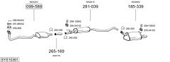 BOSAL SYS10361 — Выхлопная система в сборе