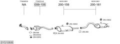 BOSAL SYS10508 — Sistem de evacuare complet