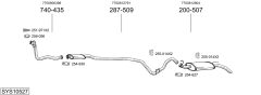 BOSAL SYS10527 — Sistem de evacuare complet