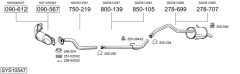 BOSAL SYS10547 — Выхлопная система в сборе