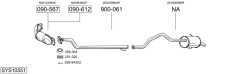 BOSAL SYS10551 — Выхлопная система в сборе