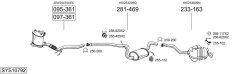 BOSAL SYS10792 — Sistem de evacuare complet