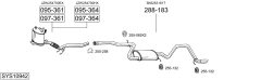 BOSAL SYS10942 — Выхлопная система в сборе