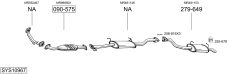 BOSAL SYS10967 — Sistem de evacuare complet