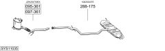 BOSAL SYS11035 — Выхлопная система в сборе