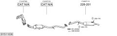 BOSAL SYS11036 — Выхлопная система в сборе