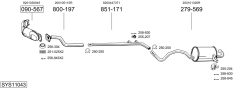 BOSAL SYS11043 — Выхлопная система в сборе