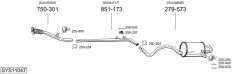 BOSAL SYS11047 — Выхлопная система в сборе